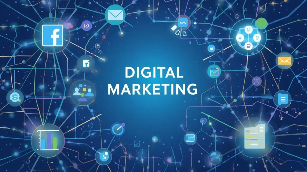 uma imagem para representar o marketing digital